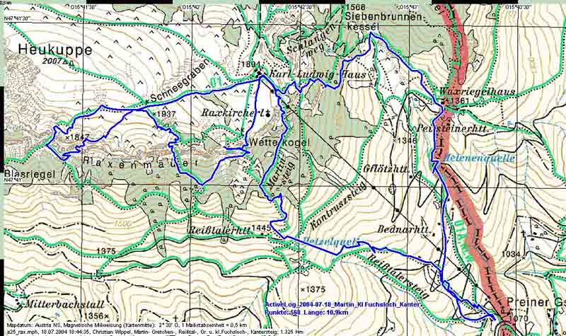 Martinsteig Gretchensteig Reißtalersteig Gr_Fuchsloch Kl_Fuchsloch